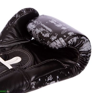 Боксерські рукавиці шкіряні FAIRTEX BGV1-DARKCL DARK CLOUD 10-16 унцій чорний