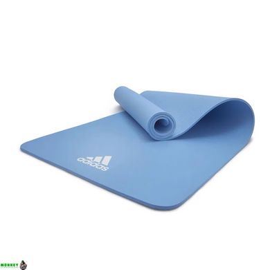 Коврик для йоги Adidas Yoga Mat голубой Уни 176 х 61 х 0,8 см