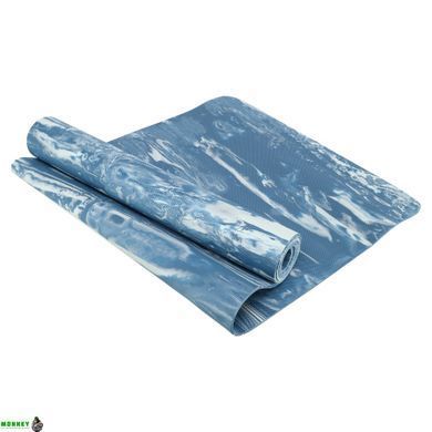 Коврик для фитнеса и йоги SP-Sport FI-0461 Пудровый 173x61x0,6см
