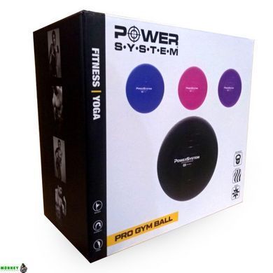 Мяч для фитнеса и гимнастики Power System PS-4013 Pro Gymball 75 cm Back