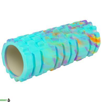 Роллер для йоги и пилатеса (мфр ролл) SP-Sport Grid Combi Roller FI-4940 Синий 33см