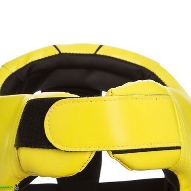 Шолом боксерський відкритий Zelart BO-1371 Чорно-білий M