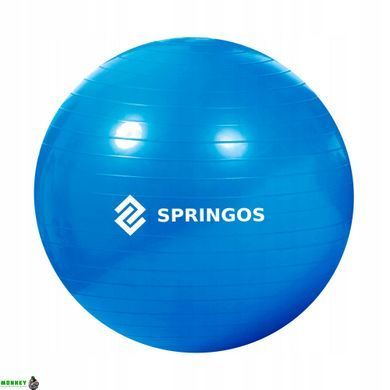 Мяч для фитнеса (фитбол) Springos 85 см Anti-Burst FB0009 Blue