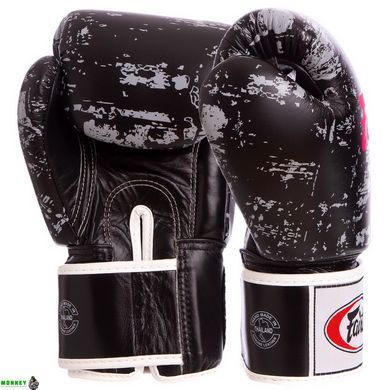 Боксерські рукавиці шкіряні FAIRTEX BGV1-DARKCL DARK CLOUD 10-16 унцій чорний