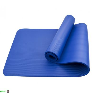 Коврик (мат) для йоги и фитнеса Sportcraft NBR 1 см ES0006 Blue