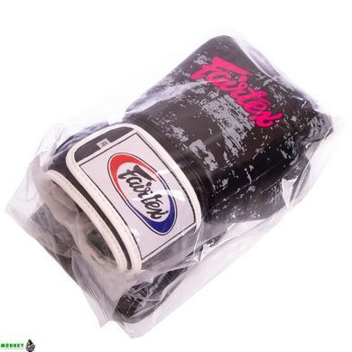 Боксерські рукавиці шкіряні FAIRTEX BGV1-DARKCL DARK CLOUD 10-16 унцій чорний