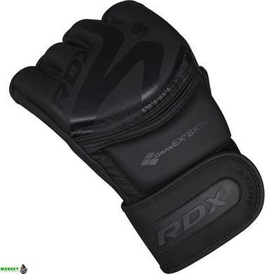 Перчатки ММА RDX F15 Noir Matte Black L (капа в комплекте)