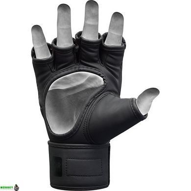 Перчатки ММА RDX F15 Noir Matte Black L (капа в комплекте)