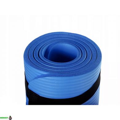 Коврик (мат) для йоги и фитнеса Sportcraft NBR 1 см ES0006 Blue