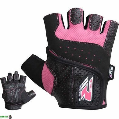 Перчатки для фитнеса женские RDX Pink M