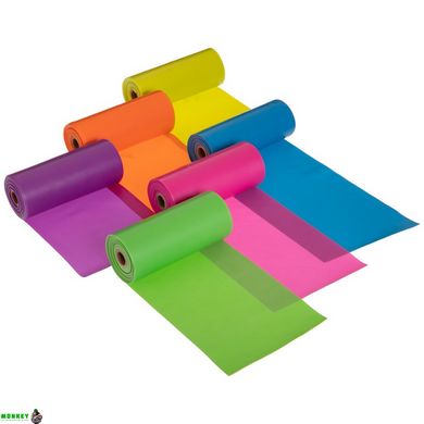 Лента эластичная для фитнеса и йоги Zelart FI-6256-5_5 цвета в ассортименте