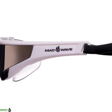 Очки для плавания MadWave RAZOR Mirror M042702 Белый-серый
