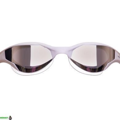 Очки для плавания MadWave RAZOR Mirror M042702 Белый-серый