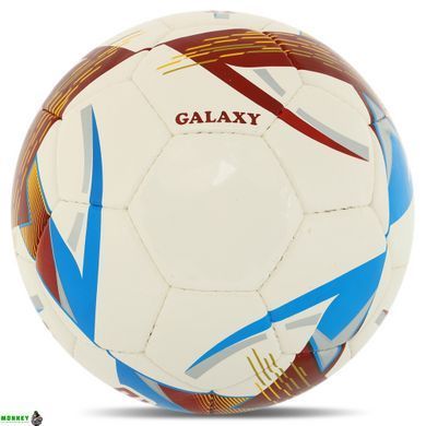 М'яч футбольний CORE GALAXY FB-8461 Білий-Блакитний №5