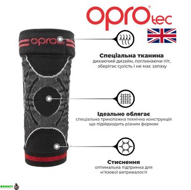 Наколінник спортивний OPROtec Knee Sleeve TEC5736-MD M Чорний