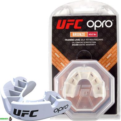 Капа OPRO Bronze UFC Hologram White (art.002258002)
