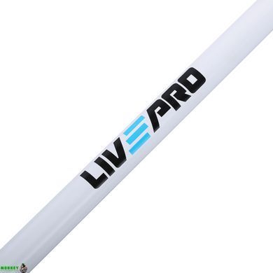 Штанга для фитнеса (фитнес памп) LiveUp LP8037 длина-1,42м 30мм 20кг черный-синий