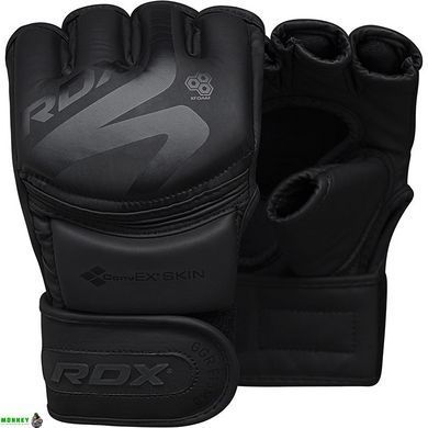 Перчатки ММА RDX F15 Noir Matte Black L (капа в комплекте)