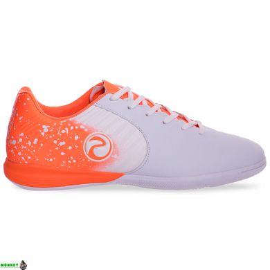 Взуття для футзалу чоловіче SP-Sport 170810A-3 WHITE/R.ORANGE розмір 40-45 (верх-PU, білий-оранжевий)