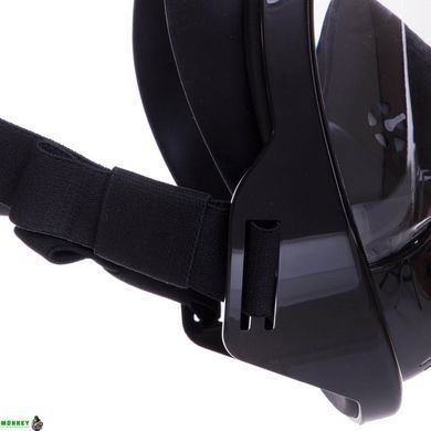 Маска для снорклинга с дыханием через нос MadWave FULL-FACE M061907 (силикон, пластик, черный)