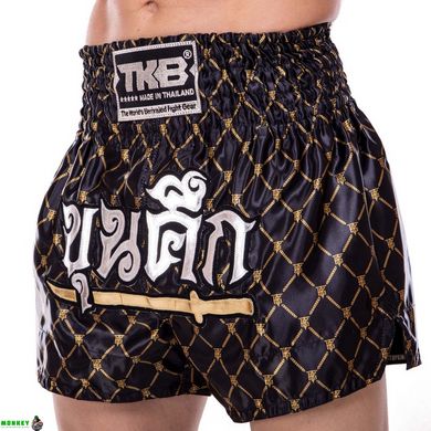 Шорты для тайского бокса и кикбоксинга TOP KING TKTBS-215 XS-XXL черный-золотой