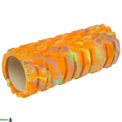 Роллер для йоги и пилатеса (мфр ролл) SP-Sport Grid Combi Roller FI-4940 Синий 33см