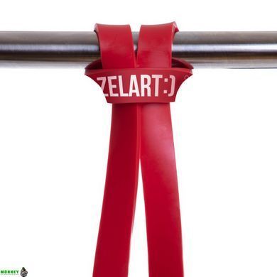Резинка петля для подтягиваний Zelart FI-0889-2 POWER BANDS 11-29кг красный