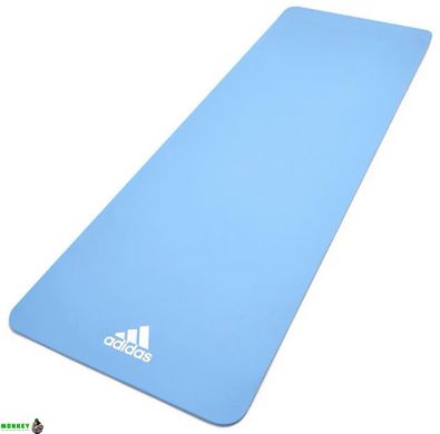 Коврик для йоги Adidas Yoga Mat голубой Уни 176 х 61 х 0,8 см