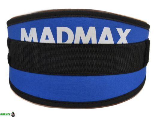 Пояс для тяжелой атлетики MadMax MFB-421 Simply the Best неопреновый Blue M