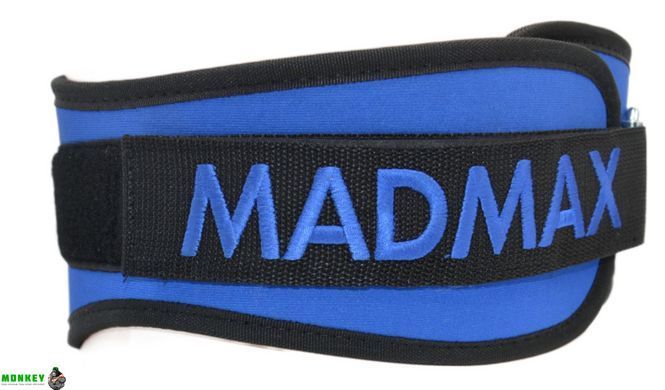 Пояс для тяжелой атлетики MadMax MFB-421 Simply the Best неопреновый Blue M