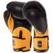 Перчатки боксерские кожаные TWINS BGVL11 Черный-красный 10 унции VELCRO 10-14унций