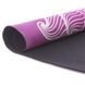 Килимок для йоги круглий замшевий каучуковий з принтом Record FI-6218-4-C діаметр-150см 3мм рожевий-блакитний