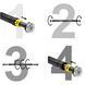 Турнік розсувний 4FIZJO 66-100 см Black/Yellow (P-5907739314765)