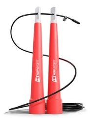 Скакалка Hop-Sport Crossfit з пластиковими ручками HS-P010JR червона