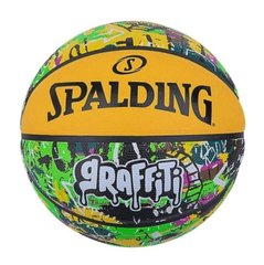 Мяч баскетбольный Spalding Graffitti желтый, муль