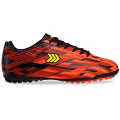 Сороконіжки взуття футбольне підліткове SP-Sport DWB21419-3 BLACK/ORANGE/LIME розмір 36-41 (верх-PU, підошва-RB, чорний-оранжевий)