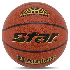 Мяч баскетбольный PU №7 STAR ATHLETE BB4307 (PU, бутил, оранжевый)