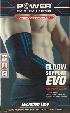 Налокітники спортивні Power System Elbow Support Evo PS-6020 Black/Blue M