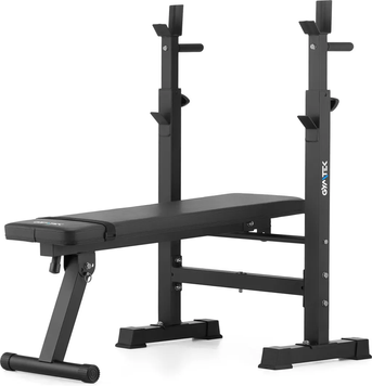 Скамейка со стойками для тренировок со штангой Gymtek XL700 складная