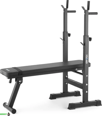 Скамейка со стойками для тренировок со штангой Gymtek XL700 складная