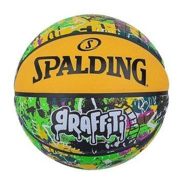 Мяч баскетбольный Spalding Graffitti желтый, муль