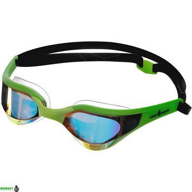 Окуляри для плавання MadWave RAZOR Rainbow M042703 Зелений-чорний