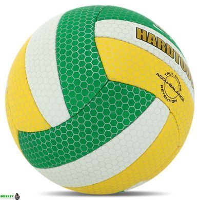 Мяч волейбольный HARD TOUCH VB-4388 №5 PU желтый-зеленый-белый