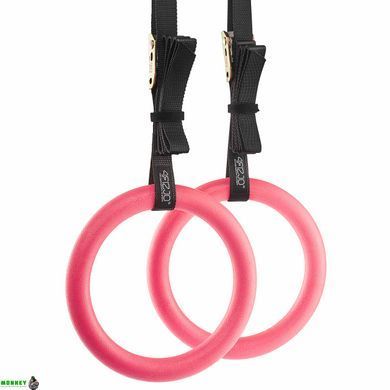 Гимнастические кольца 4FIZJO из ABS пластика, регулируемые Pink (P-5907739314888)