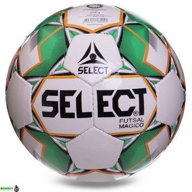 М'яч для футзалу SELECT MAGICO GRAIN FB-2994 №4 білий-зелений
