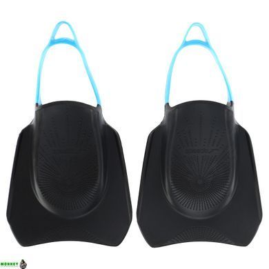 Ласти для тренувань в басейні короткі з відкритою п'ятою SPEEDO BIOFUSE FITNESS 8087669067 XL, EU-46-48 розмір, чорний-блакитний