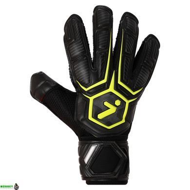 Перчатки вратарские с защитой пальцев STORELLI SP-Sport FB-905 Черный-зеленый 10
