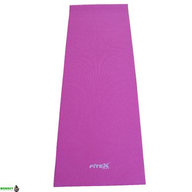Мат для йоги Fitex, 4 мм MD9010-1 (рожевий)