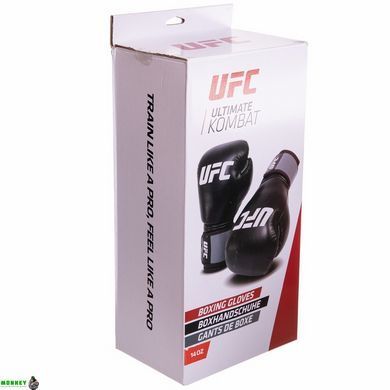 Боксерські рукавиці UFC Boxing UBCF-75181 14 унцій чорний