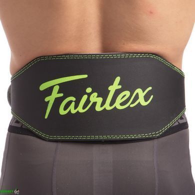 Пояс атлетический кожаный FAIRTEX 167075 S ширина-15см черный